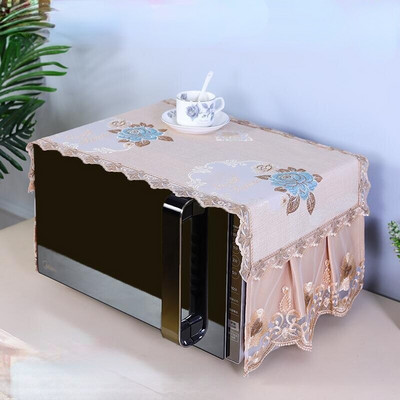 35x96CM Prachový kryt na mikrovlnnú rúru s úložnými vreckami Multifunkčná vrchná utierka na mikrovlnnú rúru