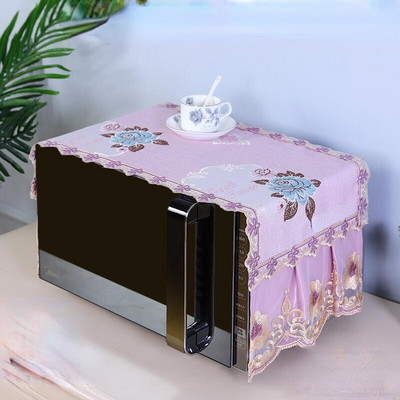 35x96CM Prachový kryt na mikrovlnnú rúru s úložnými vreckami Multifunkčná vrchná utierka na mikrovlnnú rúru