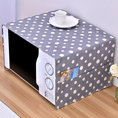 Šiaurės šalių žalieji augalų lapai, marginti linai, universalus mikrobangų krosnelės dangtis 30x90 cm dulkių gaubtas Geometrinis pledas Elektrinės orkaitės dangtis