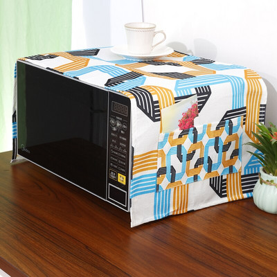 Šiaurės šalių žalieji augalų lapai, marginti linai, universalus mikrobangų krosnelės dangtis 30x90 cm dulkių gaubtas Geometrinis pledas Elektrinės orkaitės dangtis