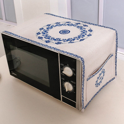 Bavlnený kryt na mikrovlnnú rúru SRYSJS s etnickým vzorom a úložným vreckom, protiprachový kryt, proti oleju