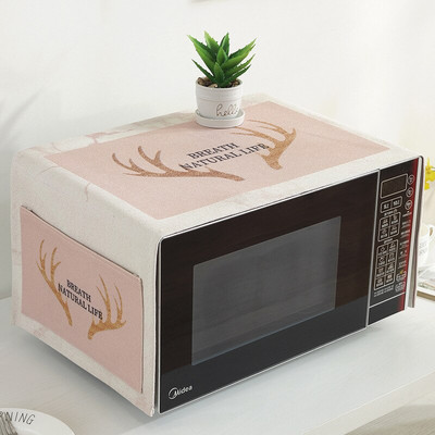 Bavlnený kryt na mikrovlnnú rúru SRYSJS s etnickým vzorom a úložným vreckom, protiprachový kryt, proti oleju