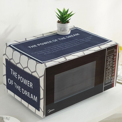 Bavlnený kryt na mikrovlnnú rúru SRYSJS s etnickým vzorom a úložným vreckom, protiprachový kryt, proti oleju