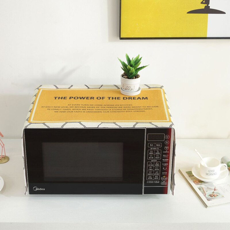 Bavlnený kryt na mikrovlnnú rúru SRYSJS s etnickým vzorom a úložným vreckom, protiprachový kryt, proti oleju