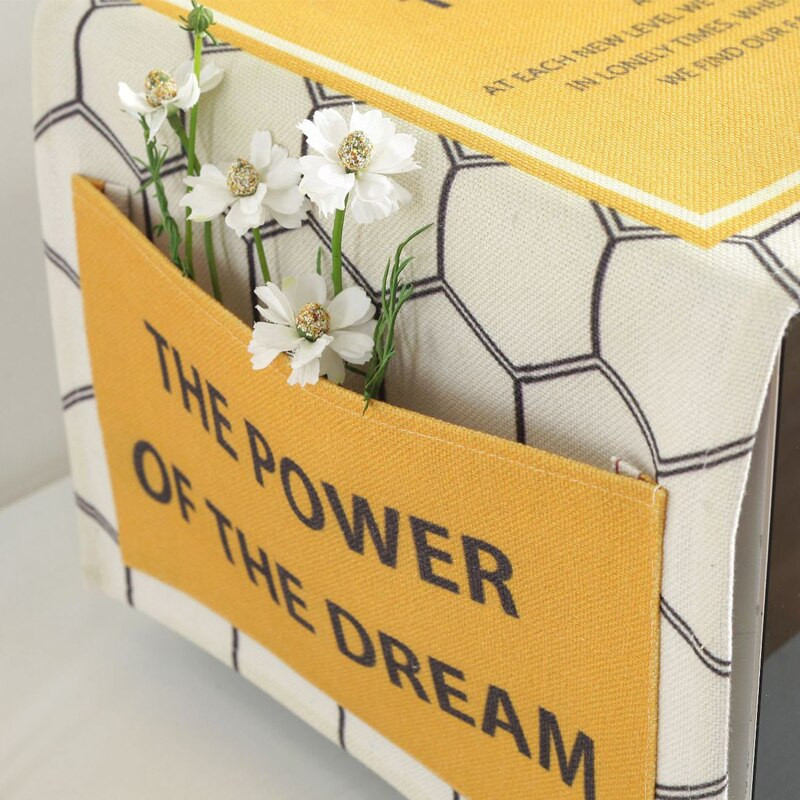 Bavlnený kryt na mikrovlnnú rúru SRYSJS s etnickým vzorom a úložným vreckom, protiprachový kryt, proti oleju