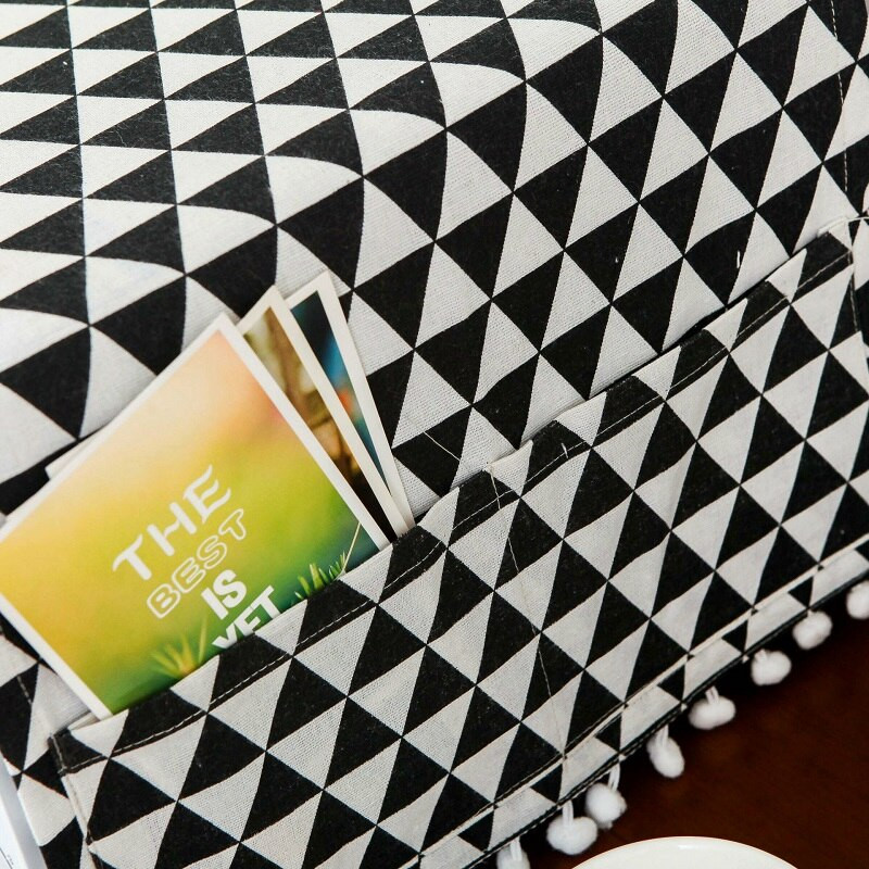 Vodotesný kryt do mikrovlnnej rúry so strapcami, ochranný kryt do mikrovlnnej rúry s úložným vreckom, kryt na rúru, bytová dekorácia