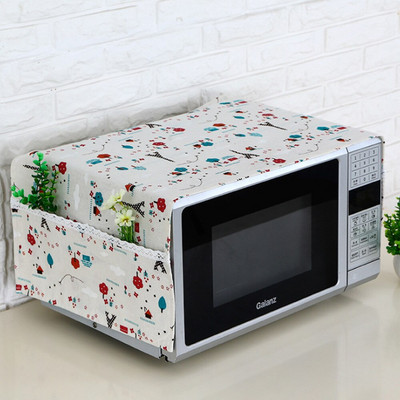 Domácnosť Bavlnený ľanový kryt na mikrovlnnú rúru Ochranný kryt na elektrickú rúru Proti znečisteniu Olejotesné kuchynské doplnky