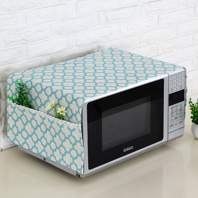 Domácnosť Bavlnený ľanový kryt na mikrovlnnú rúru Ochranný kryt na elektrickú rúru Proti znečisteniu Olejotesné kuchynské doplnky