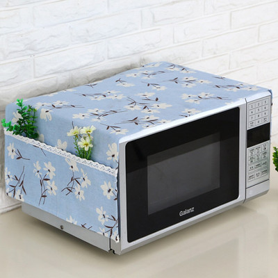 Domácnosť Bavlnený ľanový kryt na mikrovlnnú rúru Ochranný kryt na elektrickú rúru Proti znečisteniu Olejotesné kuchynské doplnky
