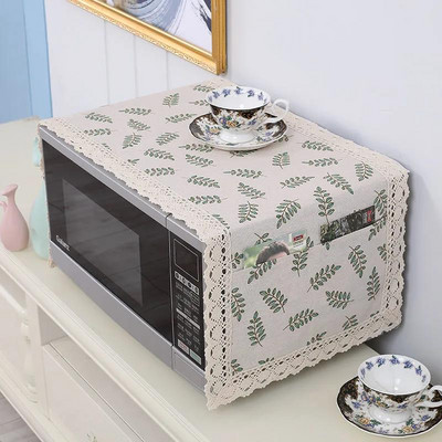 Univerzálny kryt na mikrovlnnú rúru, kryt na uterák, priedušný, prachotesný, do domácnosti, kryt na mikrovlnnú rúru, bočné úložné vrecko