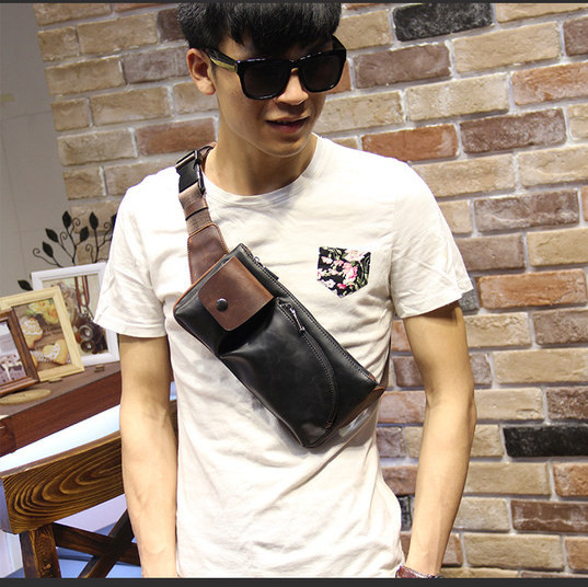 Pánska ležérna crossbody taška z eko kože