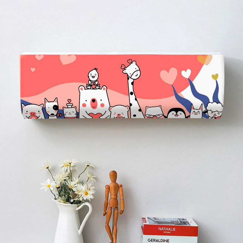 Ochranný kryt na klimatizáciu Cartoom pre vnútorné použitie, nástenná klimatizácia, ľahko čistiteľný kryt