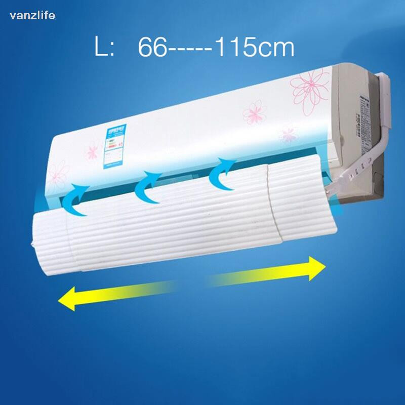 Vanzlife Veterný deflektor klimatizácie, priamy výstup vetra, všeobecný smer, obmedzené vodiace štíty, stena k bloku, spálňa