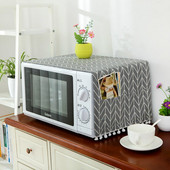 Mikroviļņu krāsns pārsegs mājas virtuvei cepeškrāsns putekļu necaurlaidīgs vāks Kokvilnas lina elektriskā cepeškrāsns aizsargpārsegs dvielis virtuves piederumi