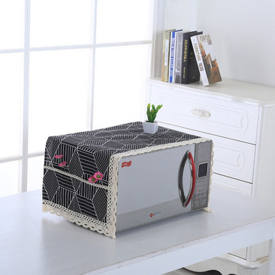 Buitinė medvilninė ir lininė mikrobangų krosnelės dulkių dangtelis rankšluostis Elektrinis orkaitės dangtis Mikrobangų krosnelės dangtis Virtuvės priedai