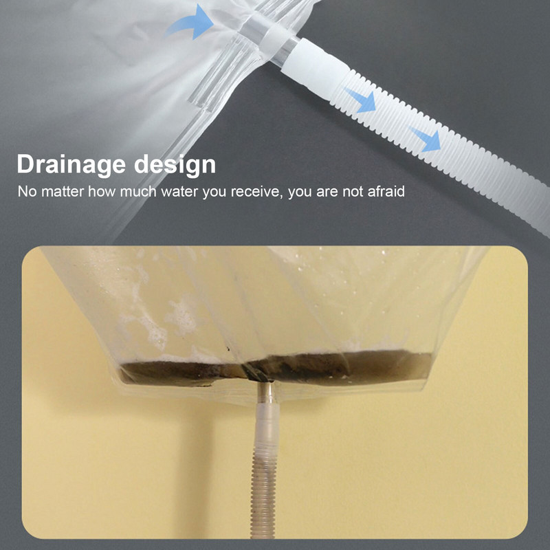 Závesný vodotesný čistiaci kryt na klimatizáciu, chránič proti prachu, čistič nástrojov na prijímanie vodovodných potrubí, rukavice, sada príslušenstva