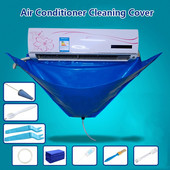 Set de 6/10 bucăți Kit capac pentru curățarea aparatului de aer condiționat Aparatul de aer condiționat de tip suspendat la domiciliu sub 1.5P Set de huse de protecție împotriva prafului
