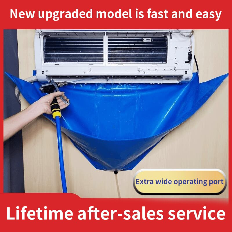 Set de 6/10 bucăți Kit capac pentru curățarea aparatului de aer condiționat Aparatul de aer condiționat de tip suspendat la domiciliu sub 1.5P Set de huse de protecție împotriva prafului