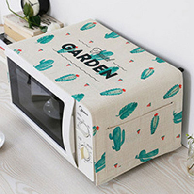 Doplnky Nordic Home, bavlna a ľan, kryt na prach, kryt na mikrovlnnú rúru, digestor do mikrovlnnej rúry, úložné vrecko na uteráky do mikrovlnnej rúry