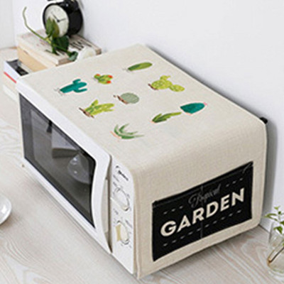 Doplnky Nordic Home, bavlna a ľan, kryt na prach, kryt na mikrovlnnú rúru, digestor do mikrovlnnej rúry, úložné vrecko na uteráky do mikrovlnnej rúry