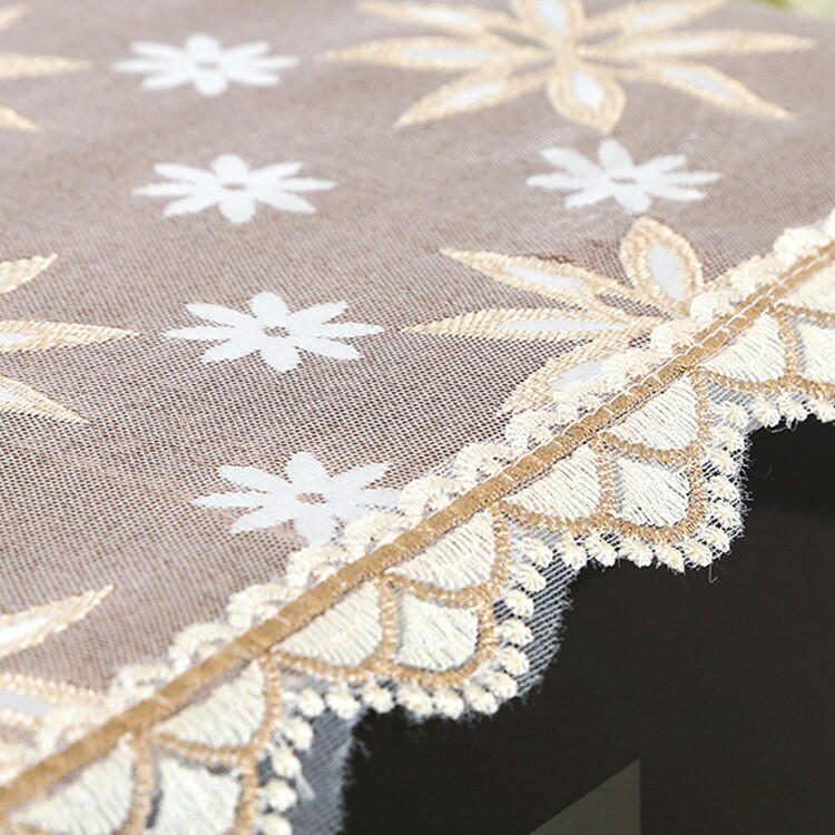 Európsky štýl čipkovaný kryt na mikrovlnnú rúru, kuchynský elektrický sporák, prachotesný kryt, organizér s úložným vreckom