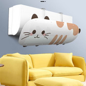 Nastaviteľný deflektor vetra pre klimatizáciu, chladený čelný štít, klimatizácia, protipriamy deflektor pre domácu kanceláriu