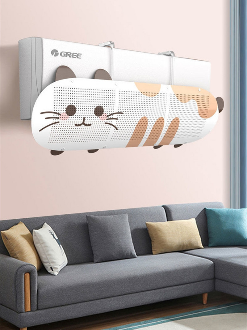 Nastaviteľný deflektor vetra pre klimatizáciu, chladený čelný štít, klimatizácia, protipriamy deflektor pre domácu kanceláriu