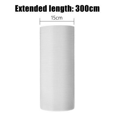 130/150mm 1,5m/2m/3m Szellőzőcső Rugalmas szellőző Csatorna Kipufogó tömlő mobil hordozható légkondicionálóhoz
