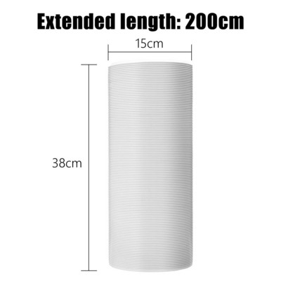 130/150mm 1.5m/2m/3m Conductă de aerisire Conductă flexibilă de ventilație Conductă pentru furtun de evacuare pentru aer condiționat portabil mobil