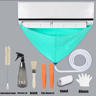 Капак за вода за климатик Пълен комплект инструменти за почистване с водопроводна тръба Капак за почистване на климатик Водоустойчив капак за дъжд