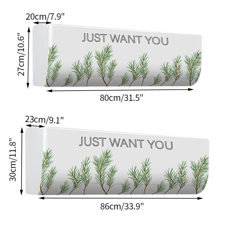 Tropska biljka Klima uređaj Poklopac za prašinu Zaštitnik za unutarnji zidni klima uređaj Poklopac za jednostavno čišćenje Zaštitna torbica