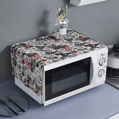 Kuhinjski pribor od pamuka i lana Dvostruki džepovi Navlake za prašinu s vrećicom za pohranu Navlaka za mikrovalnu pećnicu Uređenje doma
