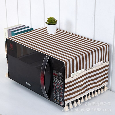 Capac pentru cuptor cu microunde rezistent la ulei prosop capac pentru cuptor cu microunde pânză multifuncțională din bumbac rezistent la praf pânză de acoperire pentru cuptor cu microunde