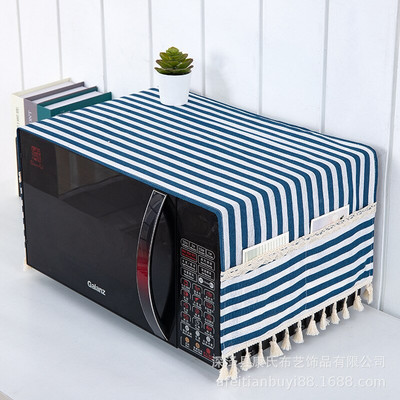 Capac pentru cuptor cu microunde rezistent la ulei prosop capac pentru cuptor cu microunde pânză multifuncțională din bumbac rezistent la praf pânză de acoperire pentru cuptor cu microunde