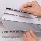 Ištraukiamas oro kondicionieriaus dangtis Reguliuojamas priekinis stiklas Oro kondicionavimo deflektorius Priešvėjinis oro kondicionavimo blokas