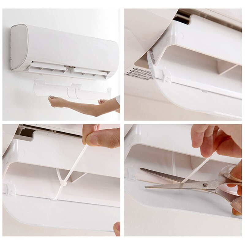 Kryt čelného skla klimatizácie, deflektor studeného vetra, zasúvateľný prepážka, protišmyková univerzálna prepážka klimatizácie pre domácnosť