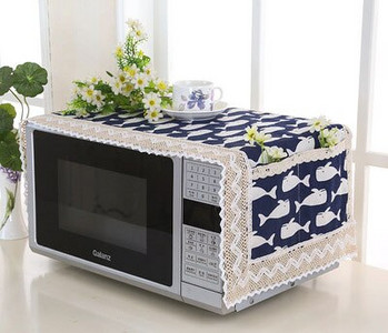 Prachotesný kryt na mikrovlnnú rúru, multifunkčný kryt na elektrickú rúru s úložnými vreckami