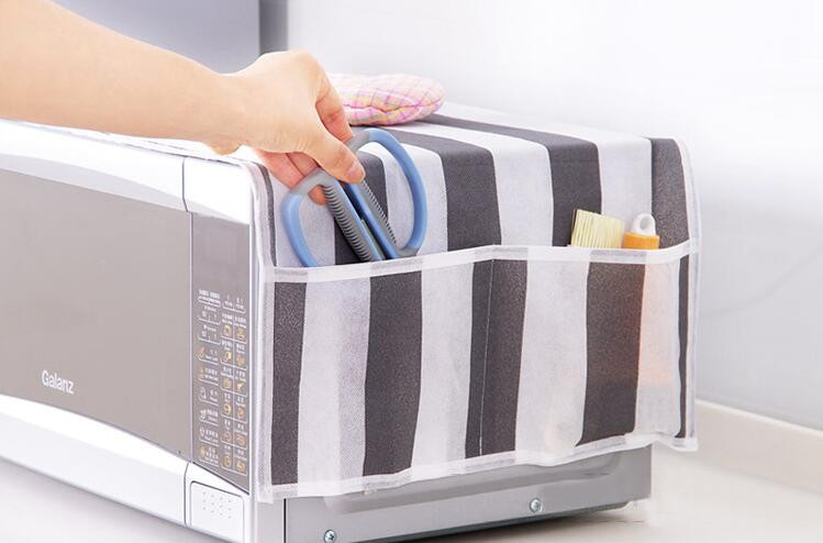 20 vnt Neaustinio audinio mikrobangų dangtelis nuo dulkių Mikrobangų krosnelės dangčiai su laikymo maišeliu Namų dekoravimo virtuvės reikmenys