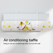 Škálovateľný závesný čelný štít klimatizácie, deflektor proti priamemu fúkaniu vzduchu, prepážka klimatizácie pre domácnosť