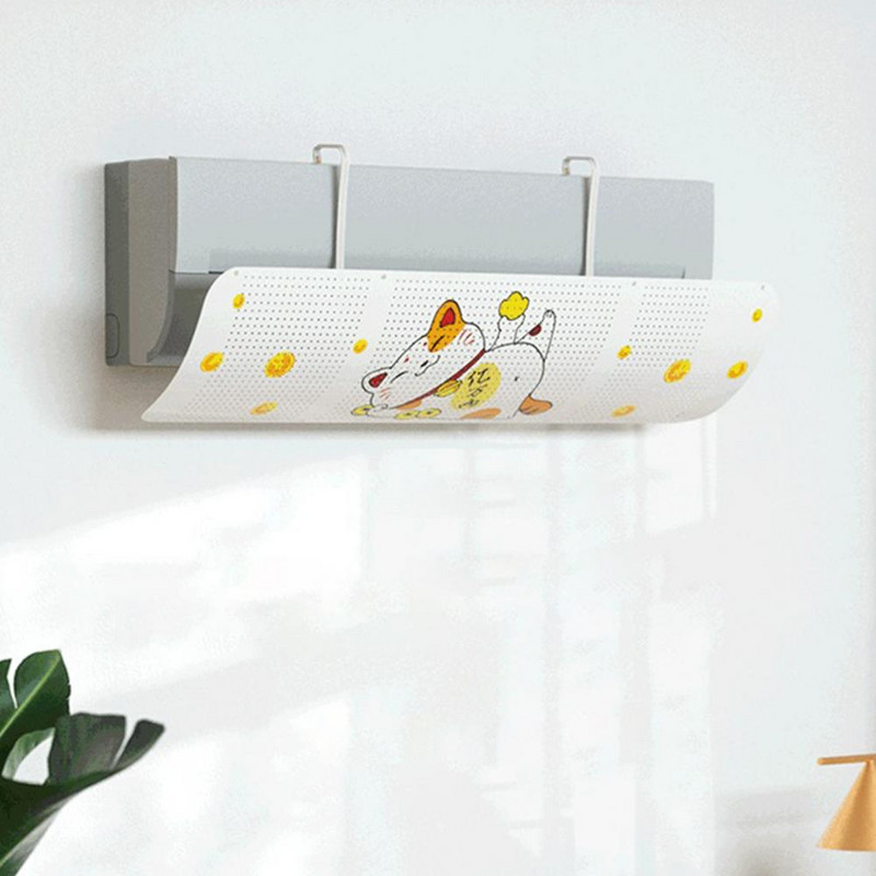 Škálovateľný závesný čelný štít klimatizácie, deflektor proti priamemu fúkaniu vzduchu, prepážka klimatizácie pre domácnosť