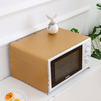 Kožený kryt na mikrovlnnú rúru do domácnosti, kryt na uterák, kryt na elektrickú rúru, olejotesný kryt na mikrovlnnú rúru, kuchynské doplnky