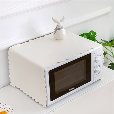 Kožený kryt na mikrovlnnú rúru do domácnosti, kryt na uterák, kryt na elektrickú rúru, olejotesný kryt na mikrovlnnú rúru, kuchynské doplnky