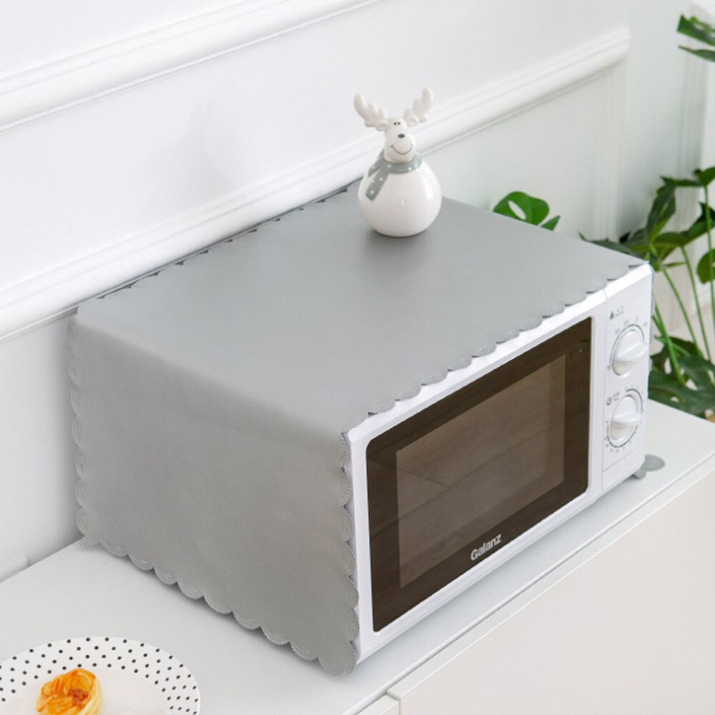 Kožený kryt na mikrovlnnú rúru do domácnosti, kryt na uterák, kryt na elektrickú rúru, olejotesný kryt na mikrovlnnú rúru, kuchynské doplnky