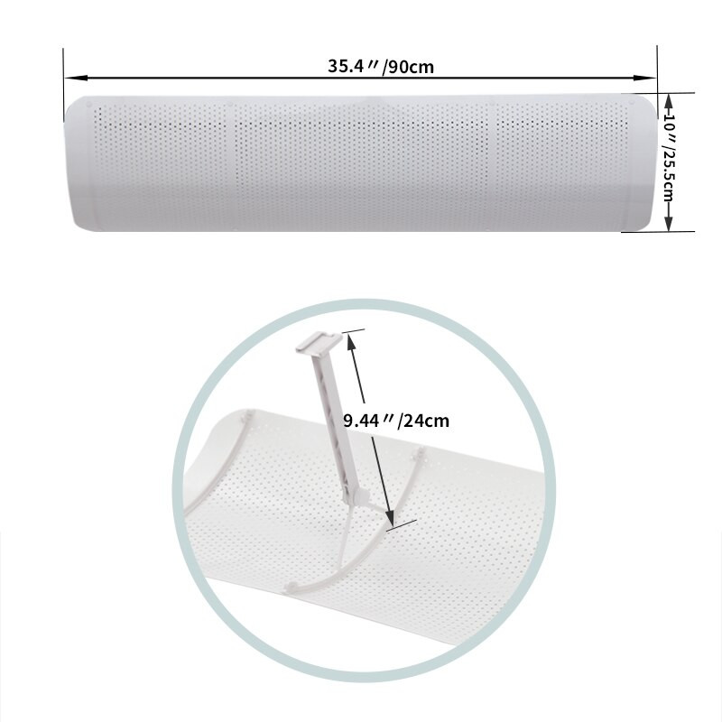Nastaviteľný kryt klimatizácie, deflektor vetra, čelné sklo, nástroje pre klimatizáciu, vzduchový deflektor, príslušenstvo do domácej kancelárie