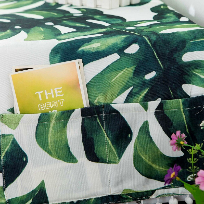 Noua țestoasă verde, frunze din spate, capac impermeabil pentru cuptor cu microunde, pânză, imprimare pentru plante, cuptor electric, capac de praf, capac de ulei, pânză, depozitare acasă