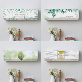 Kryt klimatizácie Green Leaves, kryt klimatizácie Nordic pre nástennú klimatizáciu, kryt proti prachu, bytové dekorácie