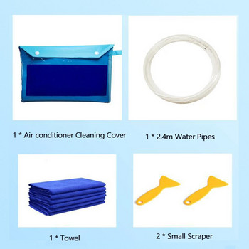 Αδιάβροχο κάλυμμα καθαρισμού κλιματιστικού με σωλήνες νερού Καθαρισμός προστασίας από τη σκόνη Καθαρισμός κάλυμμα τσάντα Aviod Dismantle