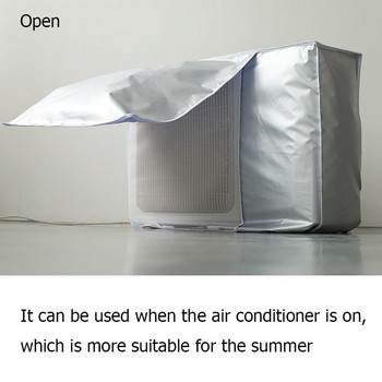 Κάλυμμα κλιματιστικού εξωτερικού χώρου Αδιάβροχο κάλυμμα σκόνης Oxford Anti-Snow Cleaning τσάντα Πλενόμενο Κάλυμμα καθαρισμού Conditioner