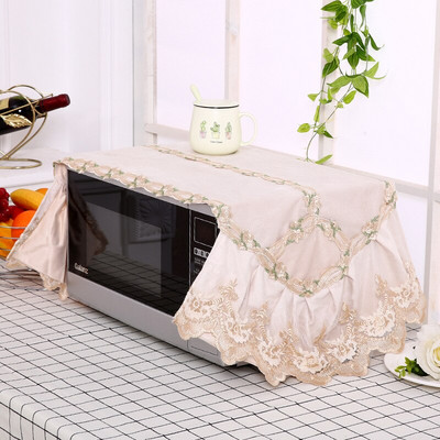 Capac pentru cuptor cu microunde la modă nouă, dantelă, hotă pentru cuptor cu microunde, capac pentru praf ulei, accesorii pentru bucătărie, accesorii pentru decorarea casei, poate lavabil