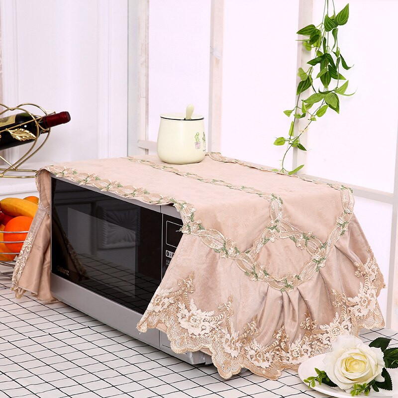 Capac pentru cuptor cu microunde la modă nouă, dantelă, hotă pentru cuptor cu microunde, capac pentru praf ulei, accesorii pentru bucătărie, accesorii pentru decorarea casei, poate lavabil
